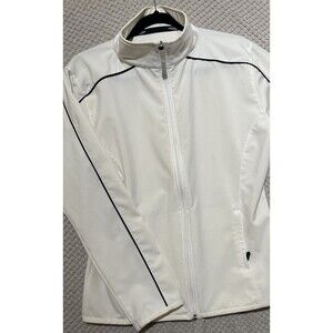 Straight Down Womens Beige / Off White Golf Jacket womens Size Large